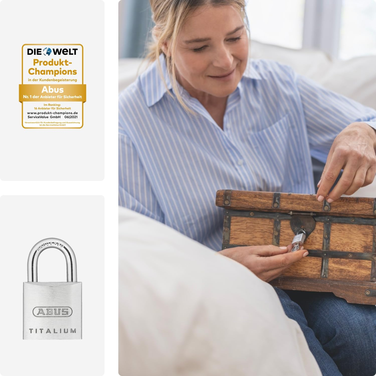 64Ti/20 20Mm Carded Titalium Padlock (Pack of 2) image number 3