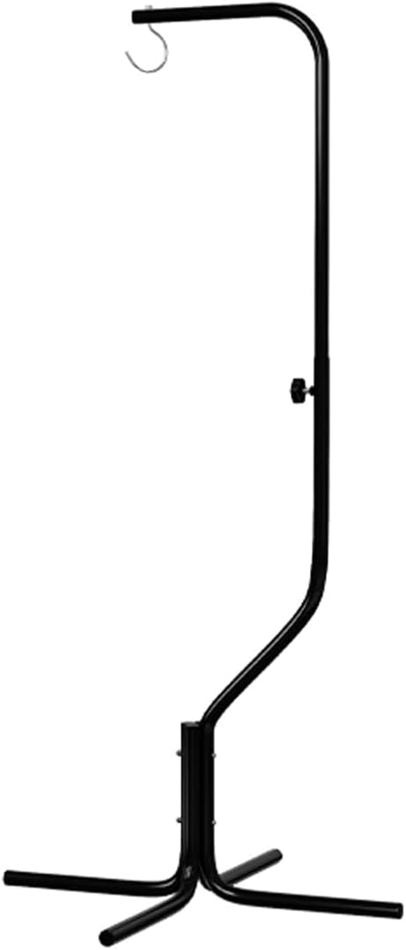 AIMALL Adjustable Birdcage Stand, Four-Legged Telescopic Metal Bracket, 29.52 X 66.92 Inch, 360&deg; Rotating Hook, Black or White, Sturdy and Stable Design