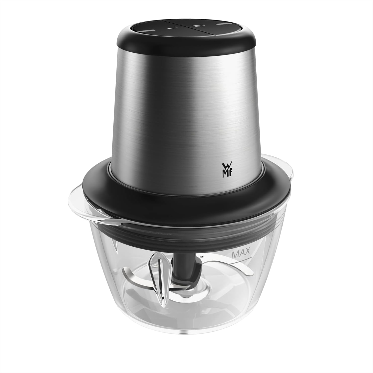 WMF Kult X Edition Electric Chopper with Glass Container, Flash Chopper 320 W, 2 Speed Levels, Large Mixing Container, Cromargan Matt image number 4