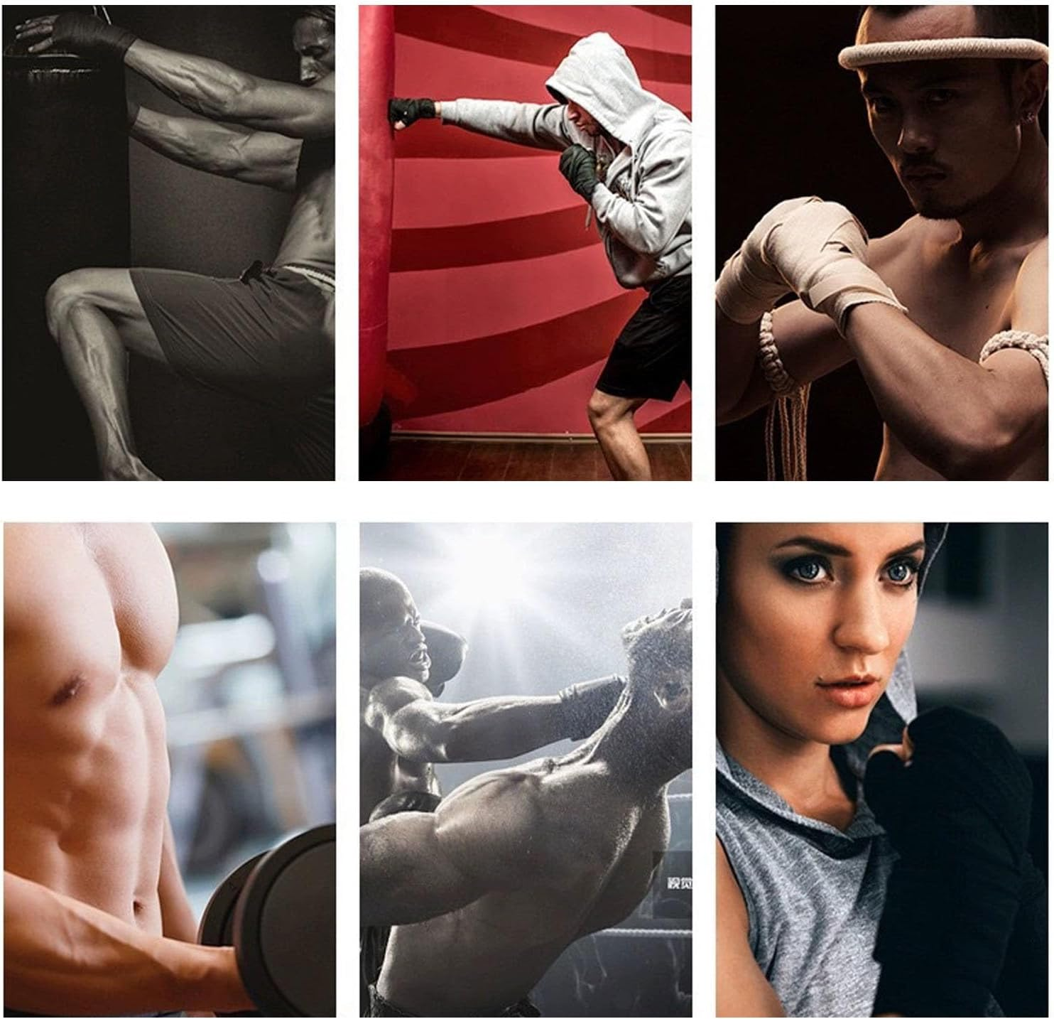 Paifeancodill Boxing Hand Wraps, 2 Rolls Boxing Bandages Inner Gloves, Boxing Wraps, Fist Wrist Protector, Boxing Training Belt Hand Wraps, Elasticated Fabric Thumb Loop for MMA Training Gym image number 5