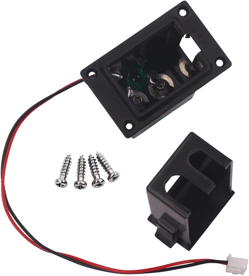 Simhoa Guitar Bass Ukulele Flat Mount 9V Battery Compartment Box Guitar Parts image number 3