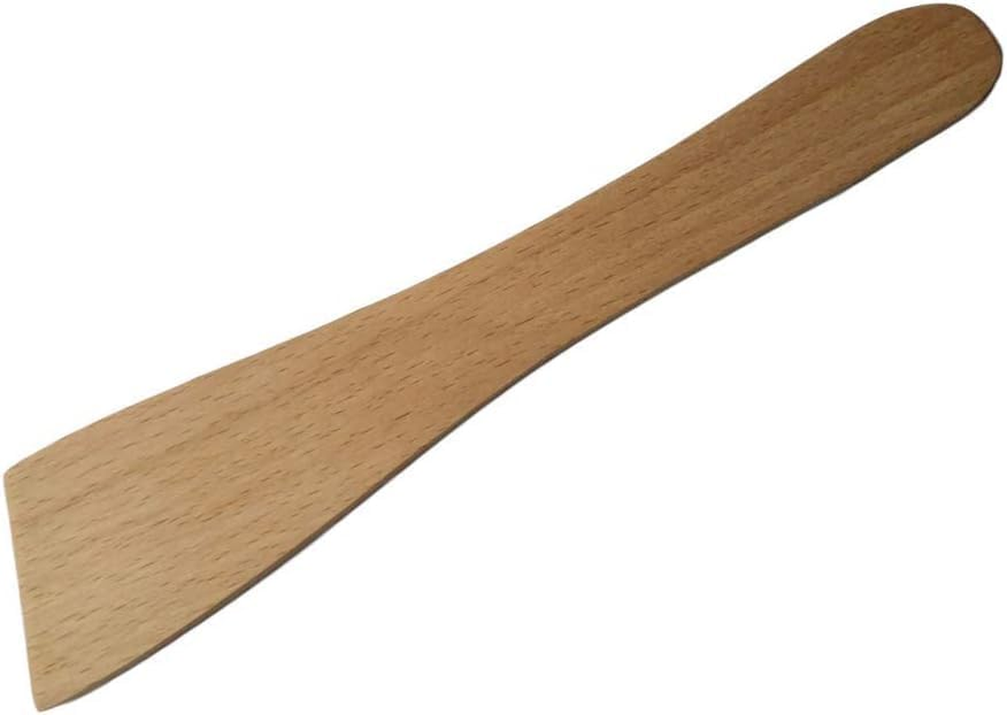 Cooking Style 4 Piece Wooden Kitchen Utensils Set Natural Wood Spoons Spatulas Knifte, Durable Environmentally Friendly Kitchen Tools Natural & Harmless, Used for Mixing Stirring Scooping Tasting (4) image number 2