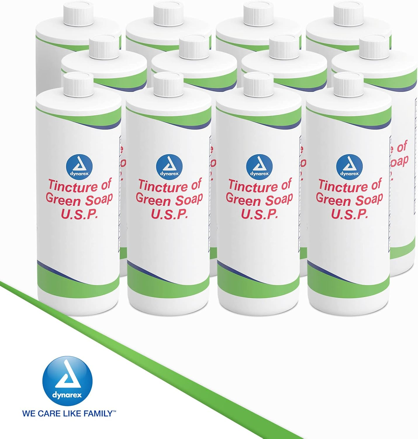 Dynarex Green Soap, 16 Ounce (Pack of 12) image number 1