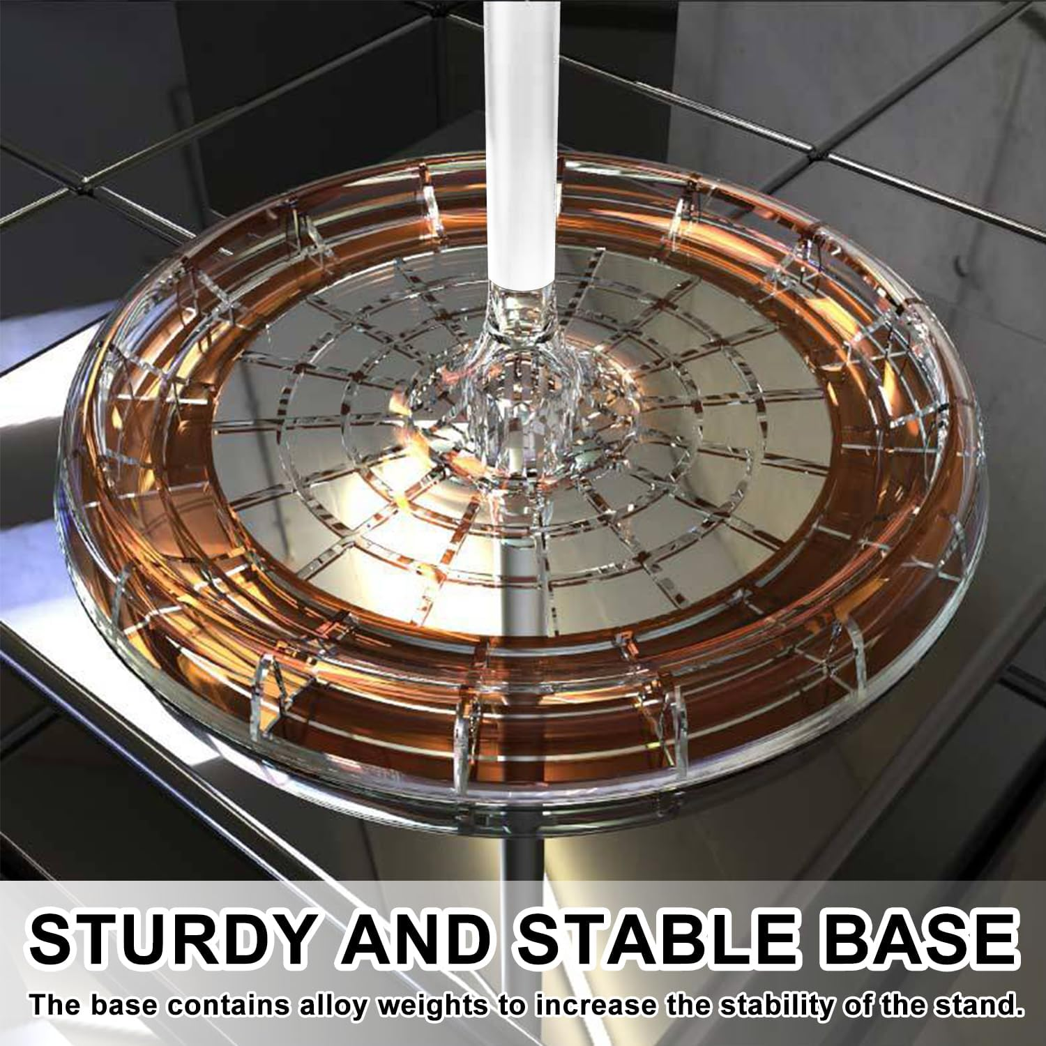 Headphone Stand,Aluminum Headset Stand,Curved Headset Stand with Storage Tray,Heavy Base Gaming Headset Holder,Sturdy Desk Headset Mount Rack for All Headphone Sizes (White) image number 1