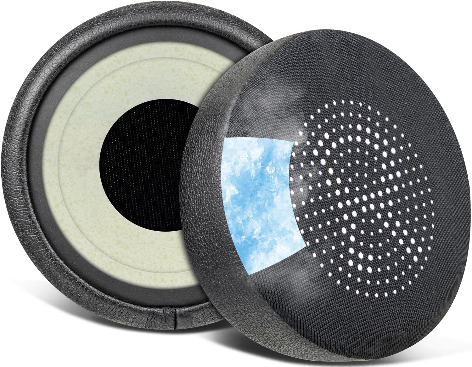 SOULWIT Replacement Earpads for Jabra Evolve 65/40/30/20 Headphones, Ear Pads Cushions for Evolve 65UC 65MS/40UC 40MS/ 30US 30MS 30II/20SE 20UC 20MS Headset (Black)