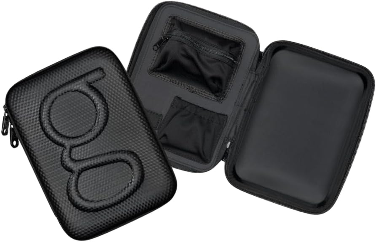 Glucology&trade; Diabetic Travel Case plus Size - Organizer for Blood Sugar Test Strips, Medication, Glucose Meter, Pens, Insulin Syringes, Needles, Lancets - Hardshell Carrier Pack - Plus, Black