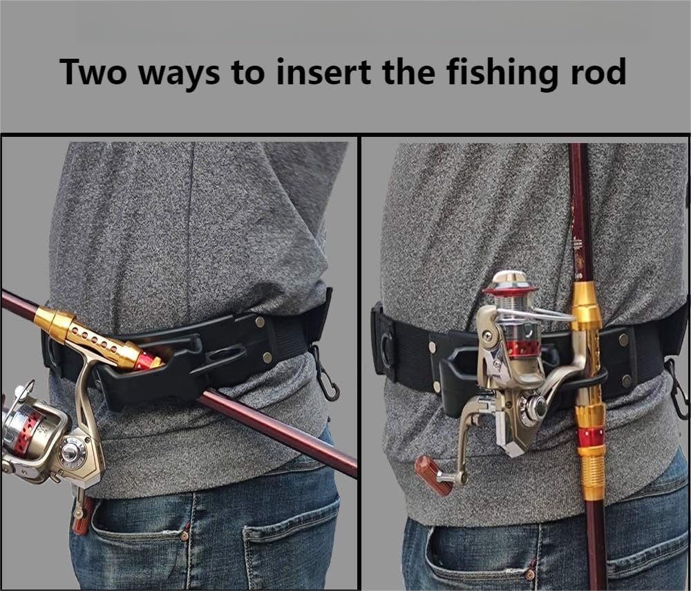 Fly Fishing 3Rd Hand, Belt Clip Rod Holder, Adjustable, Portable & Hands-Free - Holds Fly Rod, Spinning Rod - 57 in Wading Belt & Side Release image number 4