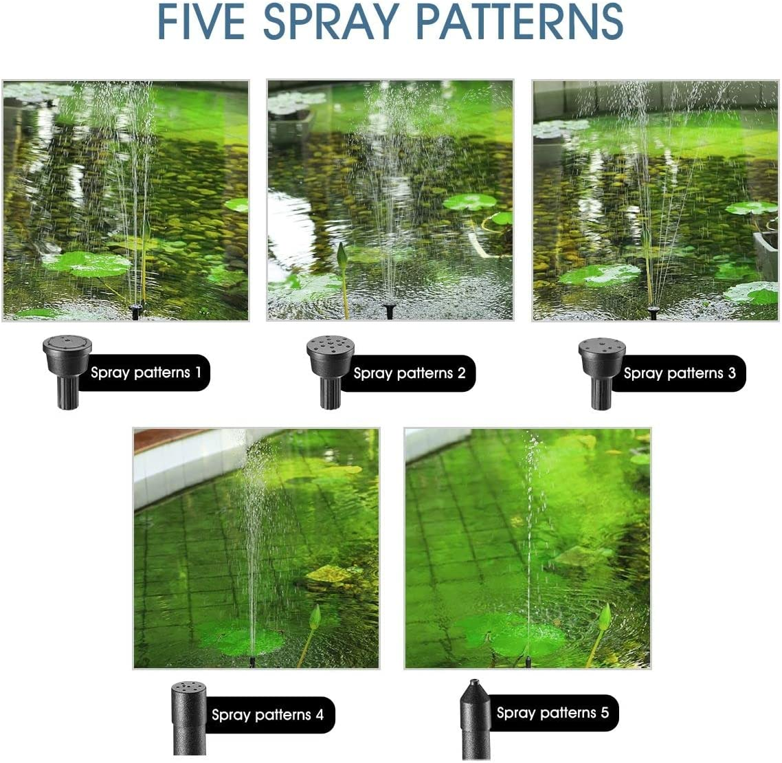 5W Solar Powered Fountain Water Pump for Outdoor Garden Pond Pool image number 2