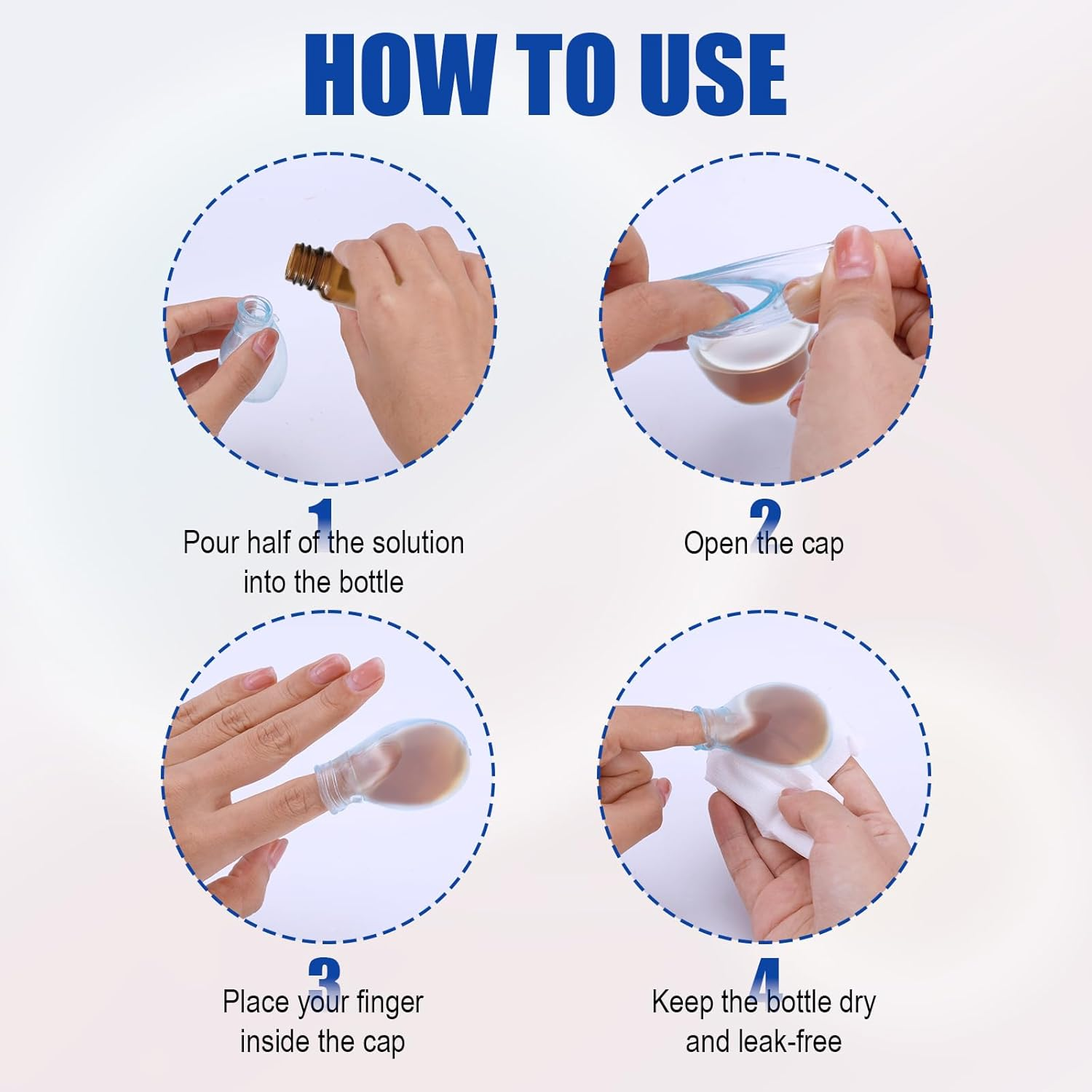 3Pcs Waterproof Toe & Finger Protectors, Durable Silicone Toe Covers Comfortable & Reusable Finger Soaking Sleeves for Pedicures Manicures Shower Swimming (2 Medium 1 Small) image number 6