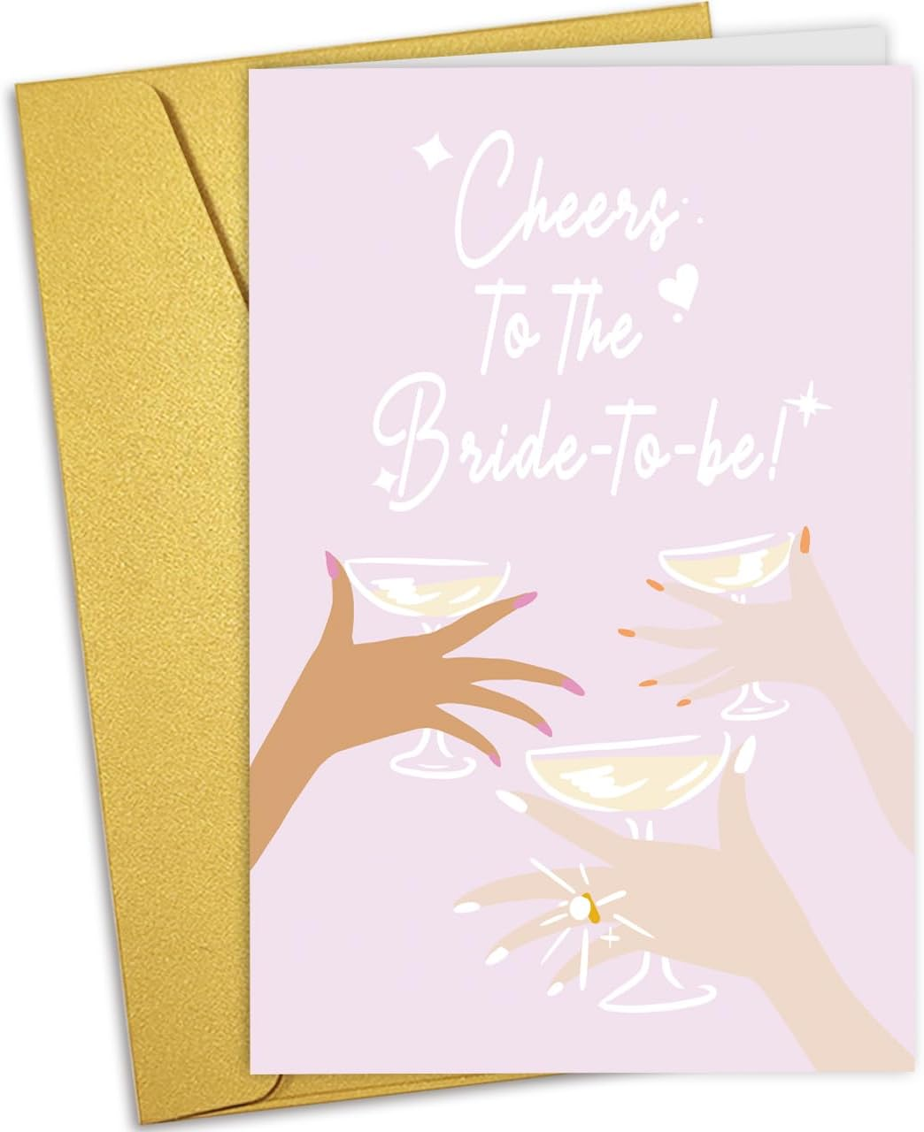 Nchigedy Funny Marriage Congratulations Card, Rude Engagement Card for Friend, Hilarious Wedding Cards, Looking at You Two Get Married