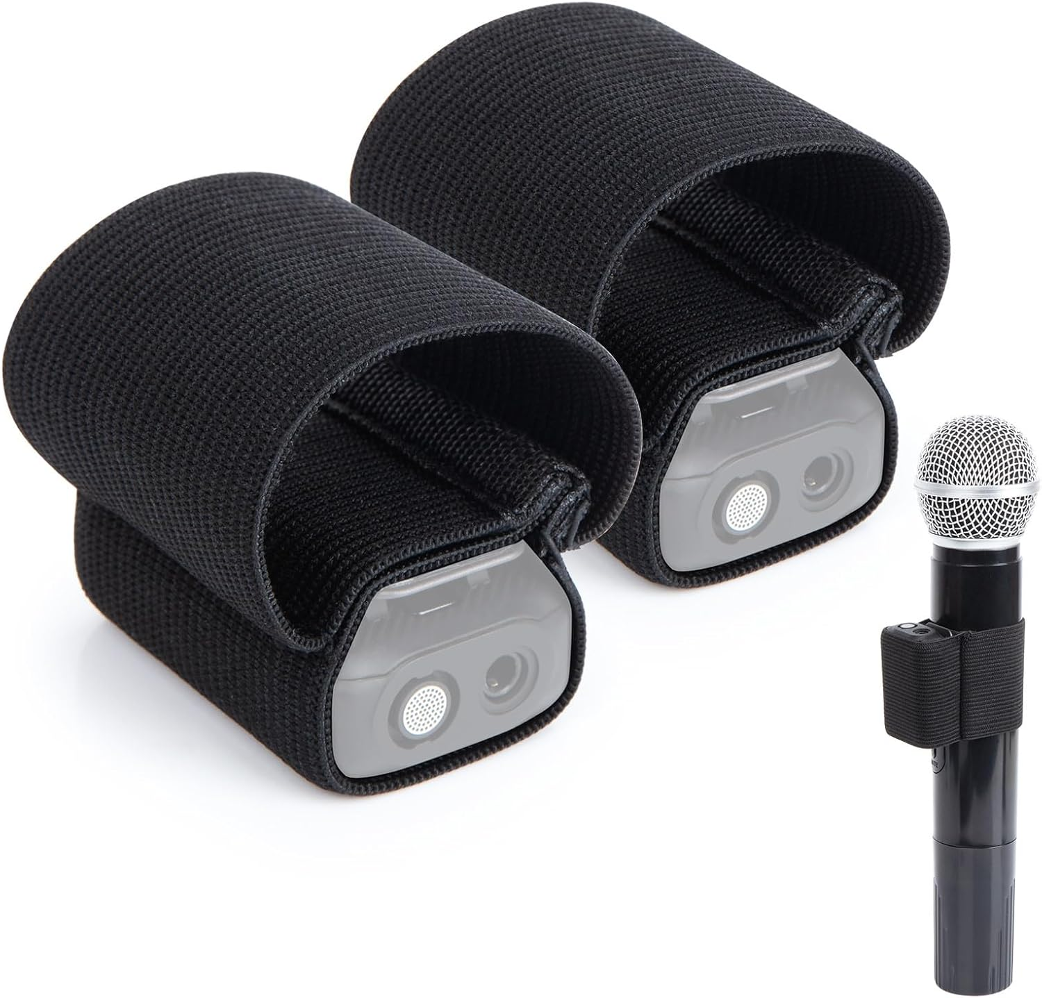 SUNMON DJI Hand Microphone Elastic, 2 PC DJI Elastic Sleeve, Microphone Accessories