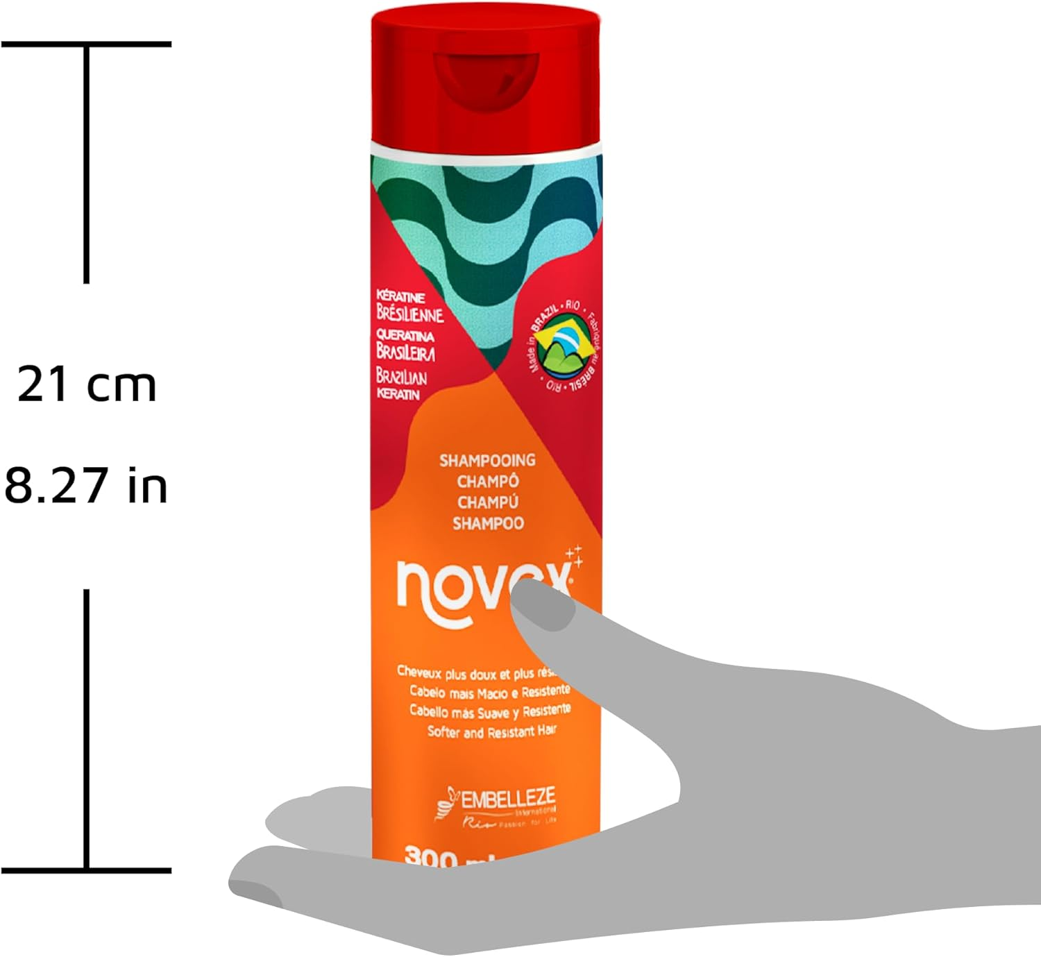 Brazilian Keratin by Novex Shampoo 300Ml image number 2