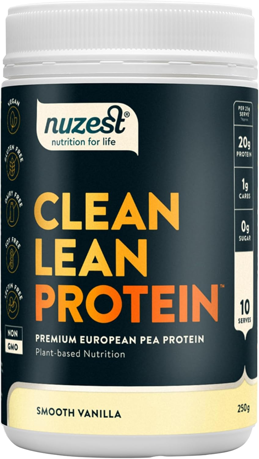 Nuzest - Pea Protein Powder - Clean Lean Protein - Vegan Protein Shake - Plant-Based Low Calorie & Low Carb - Gluten Free - Dairy Free (250G, Vanilla) image number 3