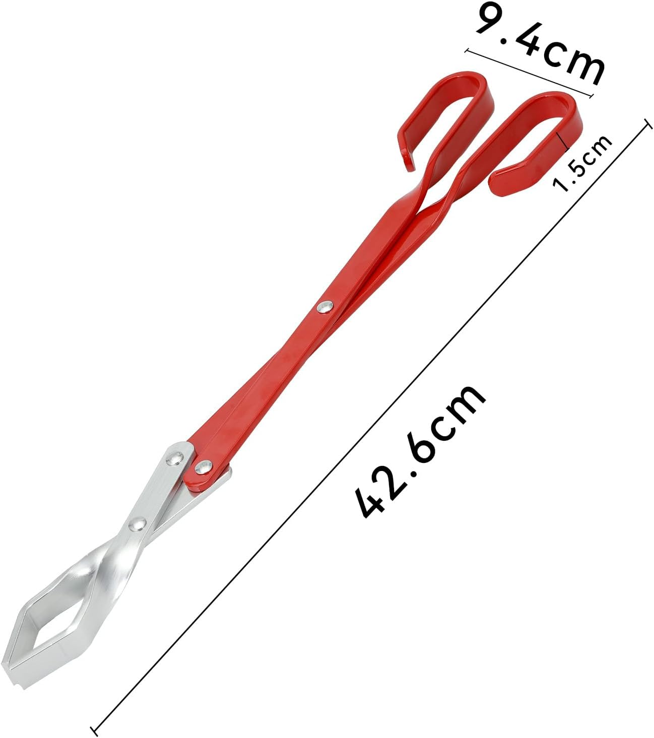 Willbbq Aluminium Charcoal Tongs &ndash; Heat-Resistant BBQ Grill Tool, Lightweight & Durable, for High-Temperature Grilling, Outdoor & Kitchen Use image number 4