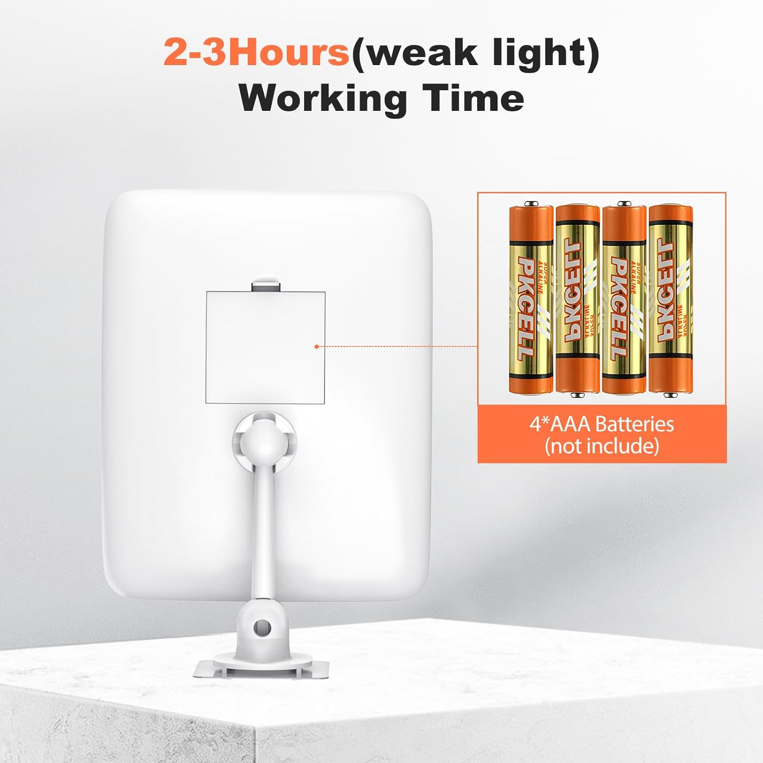 Famihomii 1X/20X Magnification Makeup Mirror with Lighting, Removable Cosmetic Mirror with Lighting, Portable Magnifying Mirror with Suction Cup, 3-Colour Light & No Dimming, 360 Degree Mirror image number 2