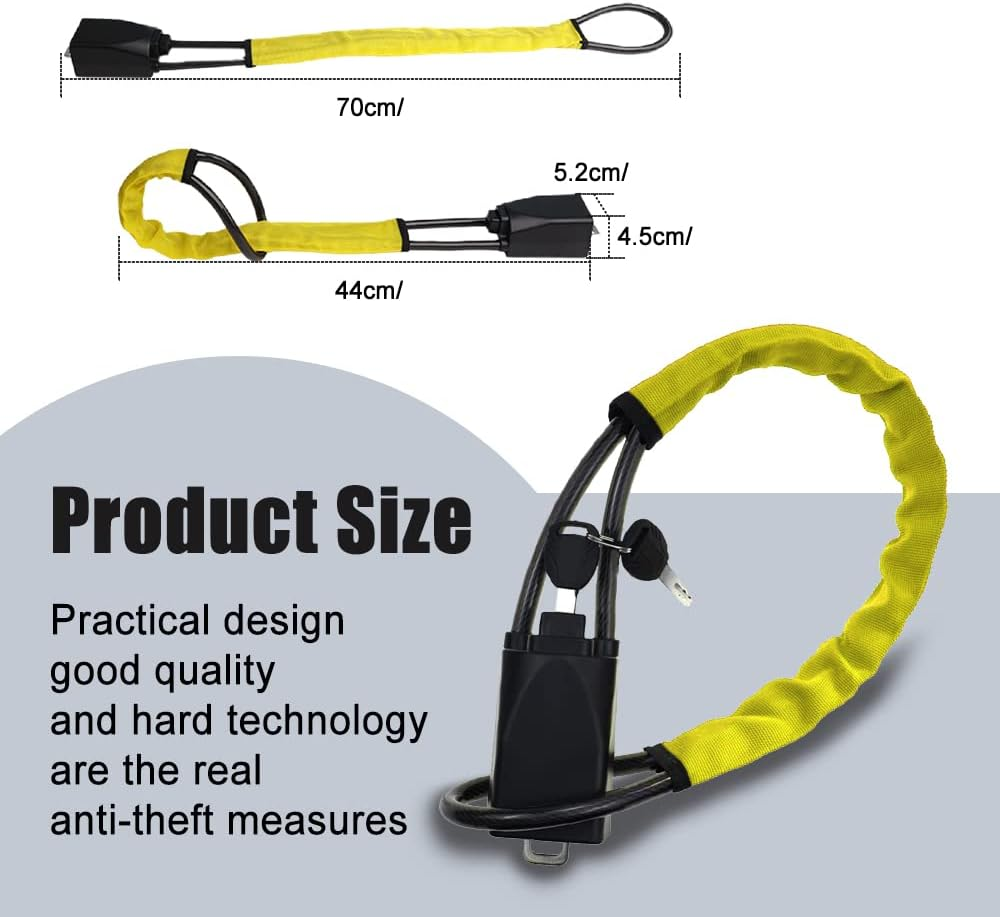 ASUBHA Steering Wheel Lock, anti Theft Car Device, Seat Belt Lock, Universal Fit for Most Vehicles, Suvs image number 2