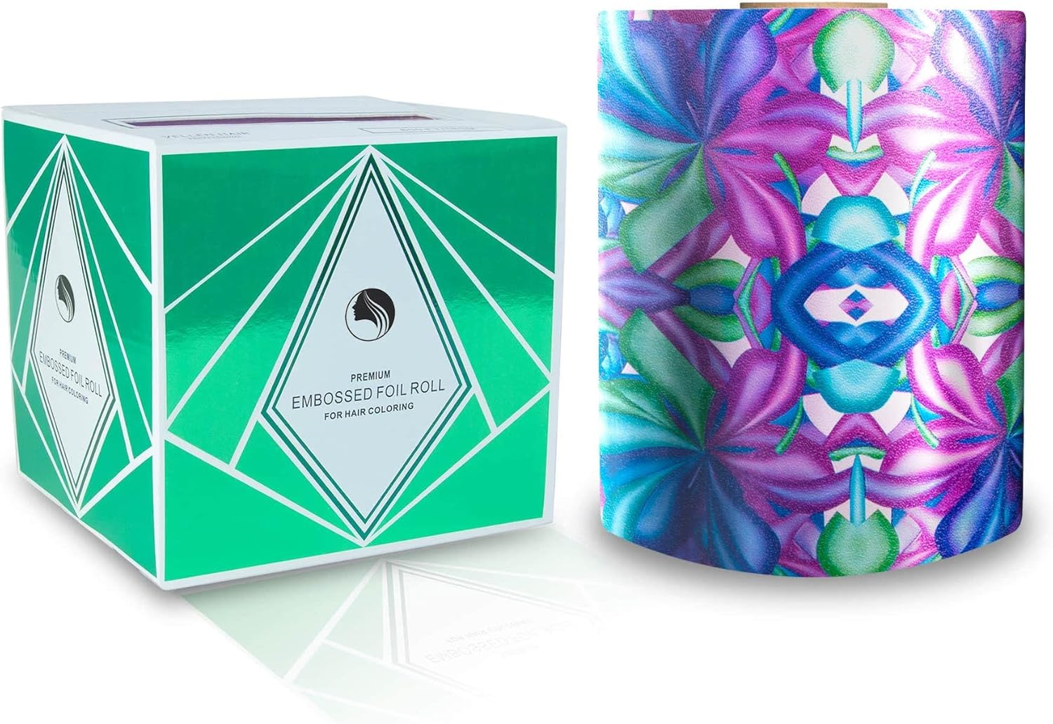 Vellen Hair Embossed Aluminium Hair Foil Roll, Hair Foils for Highlighting, Non-Slip Textured &ndash; 185Meter (Generica) - Tetris image number 3