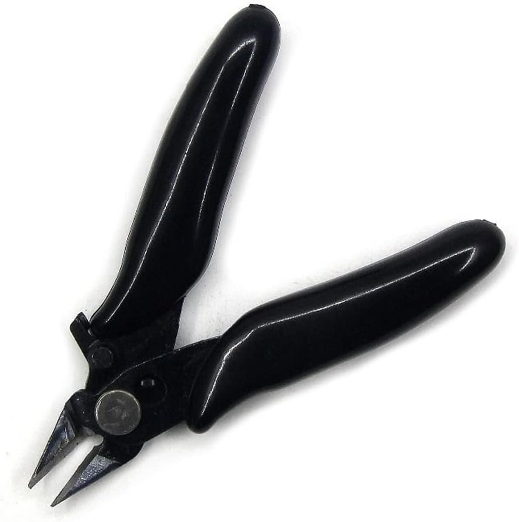 Maizoon 2 Pcs 8.9Cm/3.5Inch Flush Cutter, Micro Precision Wire Pliers with Anti-Slip Handle for Electronics Aluminum Jewelry Making 3D Printing Copper Cables Model image number 3