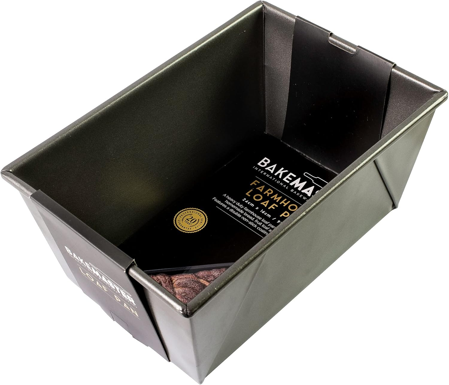 Bakemaster Loaf Pan Non-Stick Farmhouse Loaf Pan, Grey, SHHB94