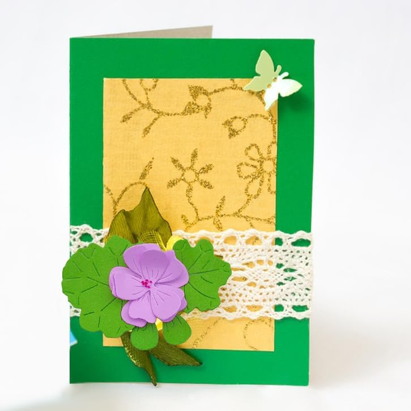 3D Flower&Leave Die Cuts for Card Making, AFUNTA 3 Sets Metal Die Cutting Card Making Supplies for DIY Scrapbook, Photo Album Decor image number 5