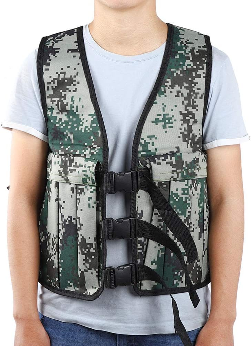 Yosoo Unisex 20KG/ 44LBS Adjustable Weighted Vest Training Workout Fitness Exercise Jacket (NOT Include Weights) image number 1