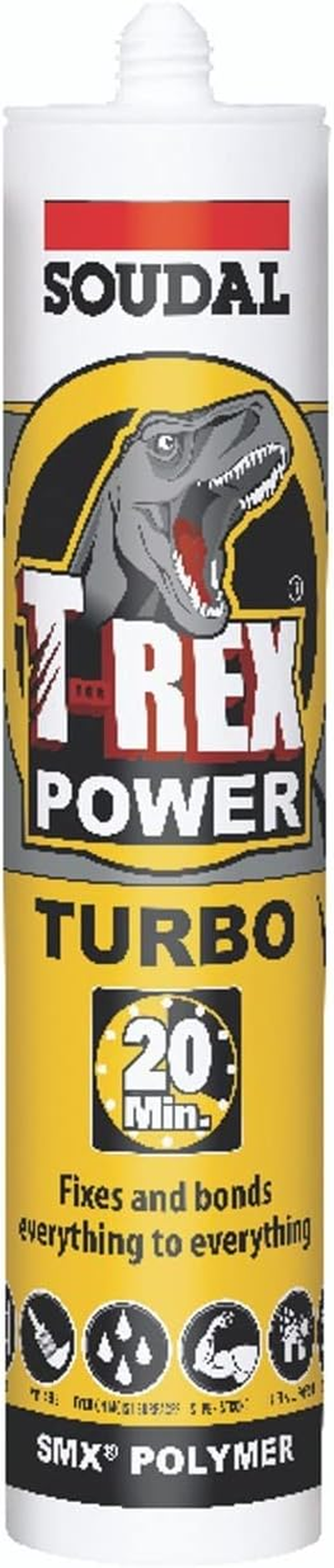 Soudal T-Rex Turbo Power Sealant 290 Ml, White