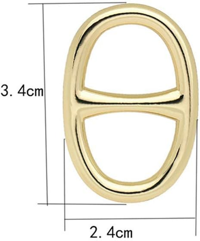 Oval Silk Scarf Clip Metallic Scarf Buckle Scarf Ring Silk Clasp Ring image number 4