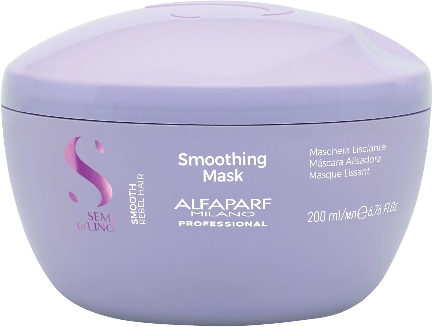 Alfaparf Semi Di Lino Smoothing Smoothing Mask 200 Ml - Unruly Hair image number 2