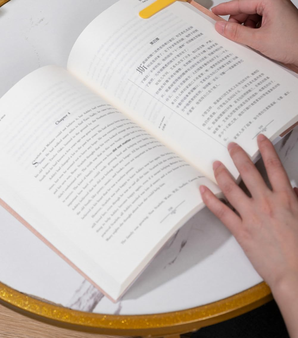 YC-GREHUN 3Pcs Silicone Automatic Bookmarks, Book Marks Gifts for Reading Women, Men, Kids, Book Lovers, Readers, Unique Cute Book Accessories, Stay in Place and Follow as You Read image number 4