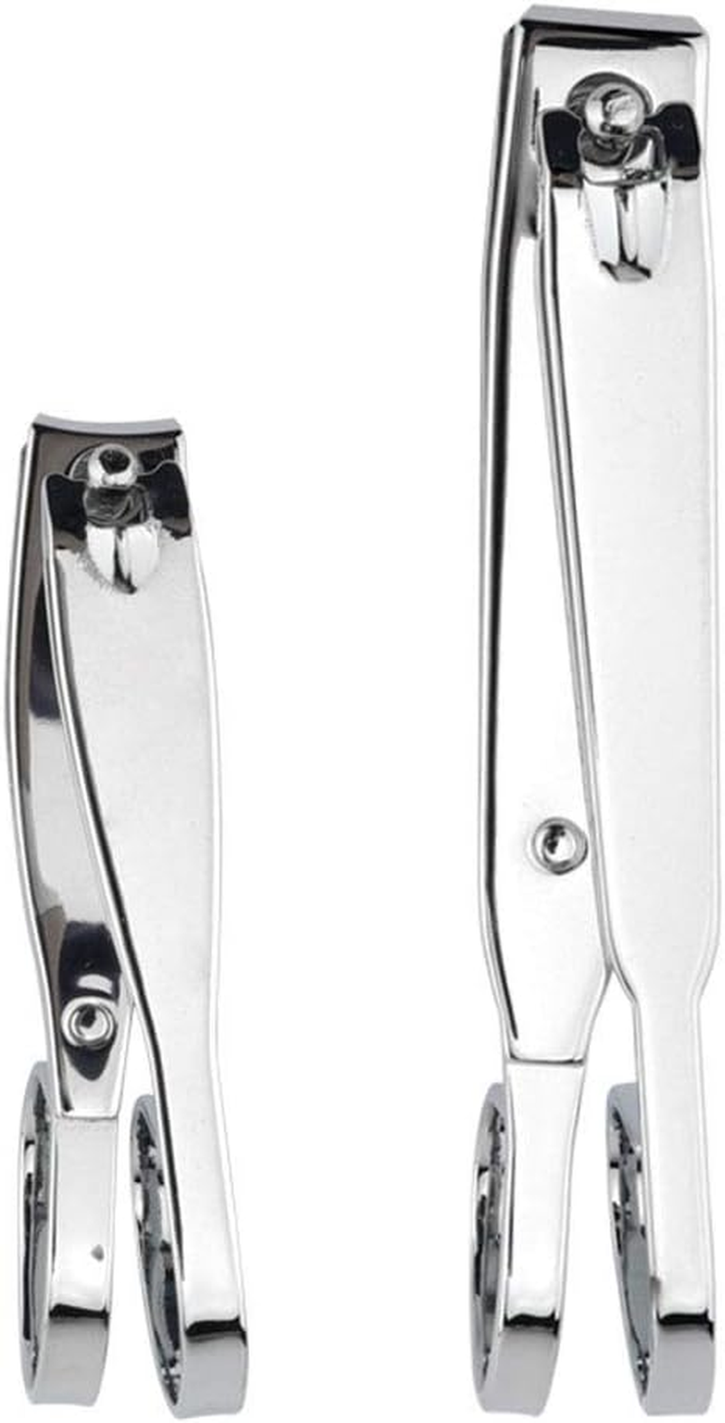 KRISMYA Nail Clippers,Ez Grip Nail Clipper Set,Carbon Steel Fingernail and Toenail Clippers for Seniors Long Handle with Metal Case for Women and Man - Set of 2 (Small and Large) image number 3