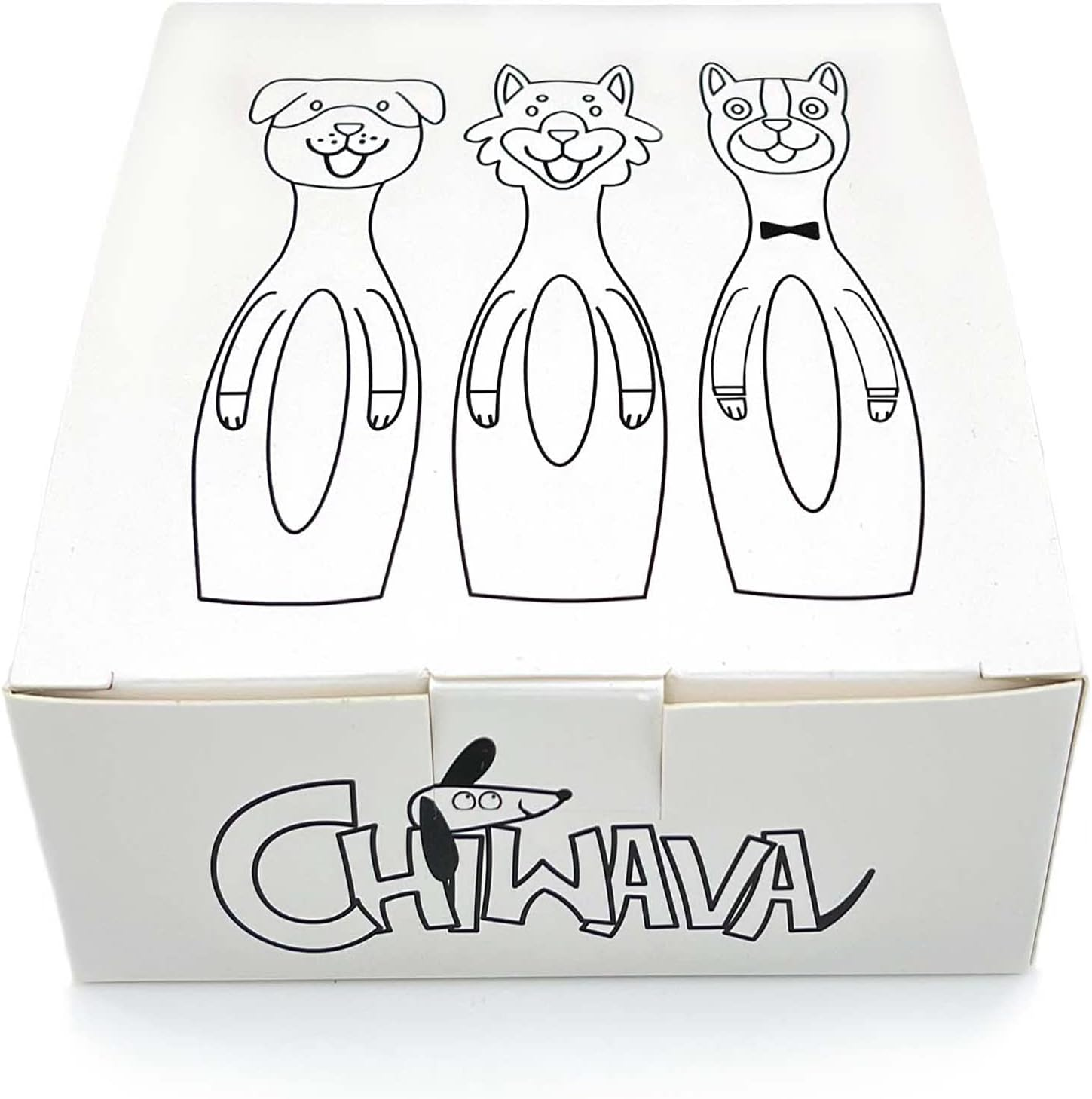 Chiwava 3 Pack 5.7 Inch Squeaky Latex Dog Toys Standing Stick Dog Dog Toy Puppy Fetch Interactive Play for Small Dogs image number 5