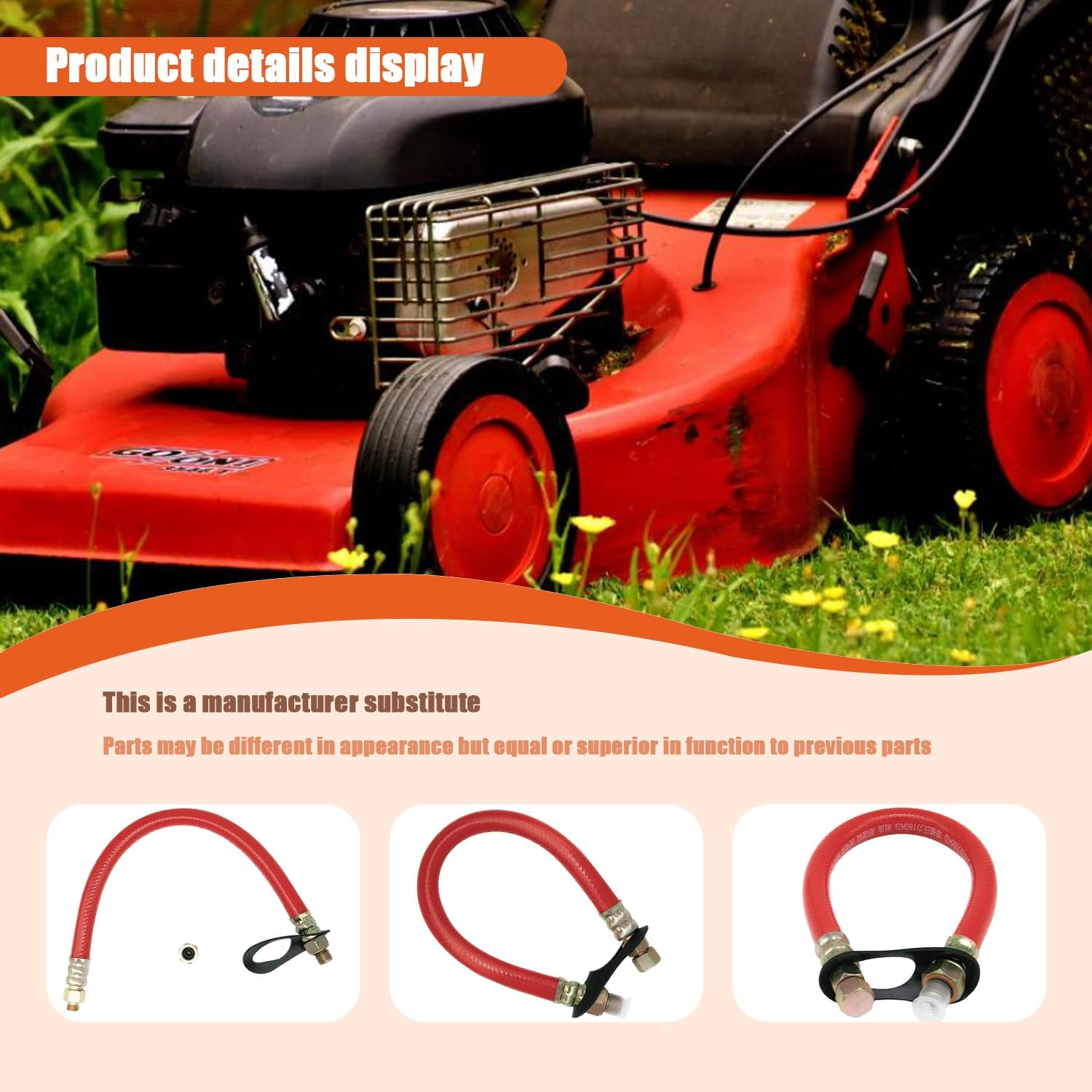 HON1012 12Mm Drain Oil Changing Hose, Automotive Replacement Parts for Honda GC160, GX360, GX390, GX340, GX270, GX240 Series Engines