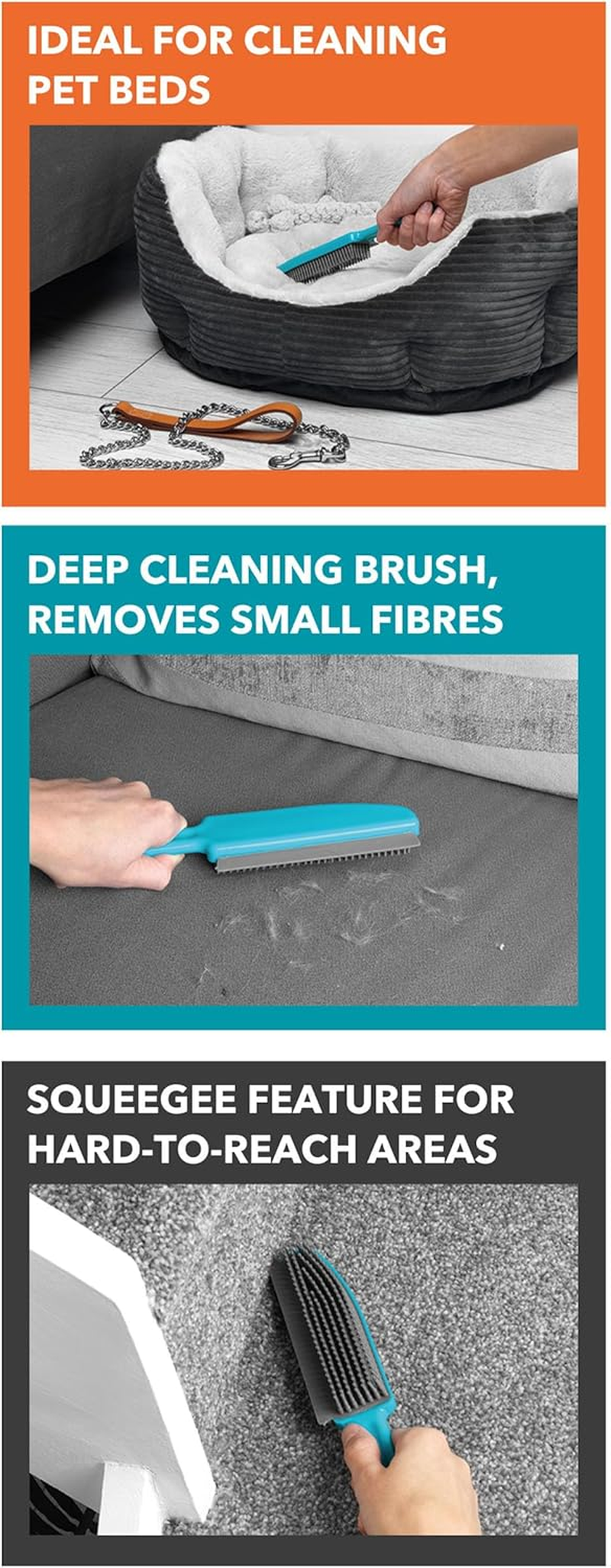 Beldray Pet plus TPR Upholstery Brush & Pet Hair Remover image number 4