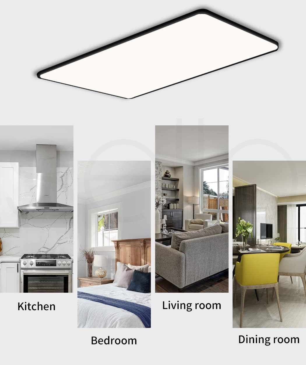 EMITTO 3-Colour Ultra-Thin 5CM LED Ceiling Light Modern Surface Mount 90W image number 3