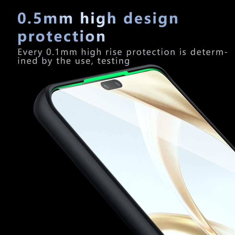 TQLGY Matte Case for Honor 200 Pro 6.78-Inch, Shockproof Military Grade Drop Protection, Frosted Translucent Skin-Touch Hard Back Slim Phone Cover, Transparent image number 4