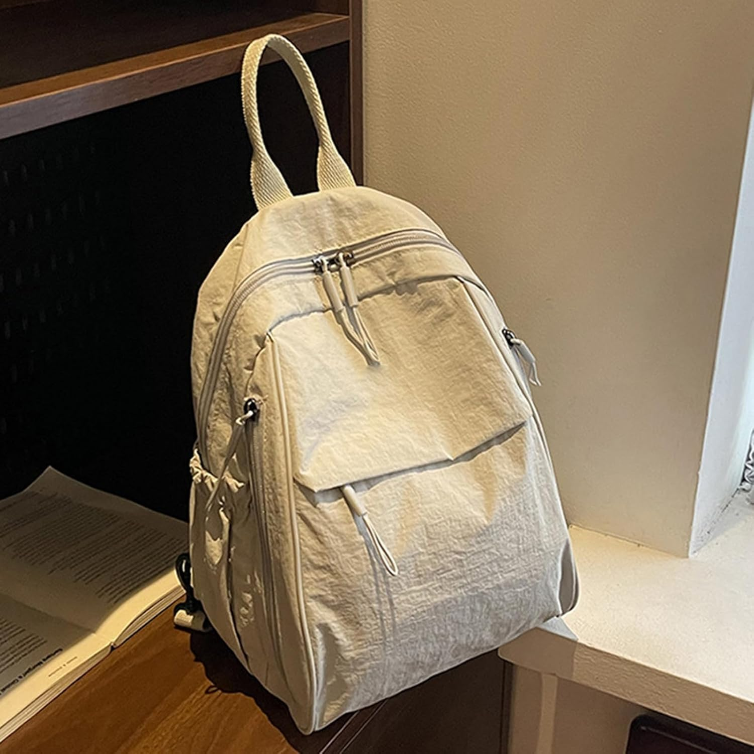 Generisch Travel Backpack - Multi Pocket Lightweight | Anti-Theft Travel Waterproof Anti-Theft Handbag School Book Bag for Work Luggage Commuting Girl Plane College L Backpack image number 4