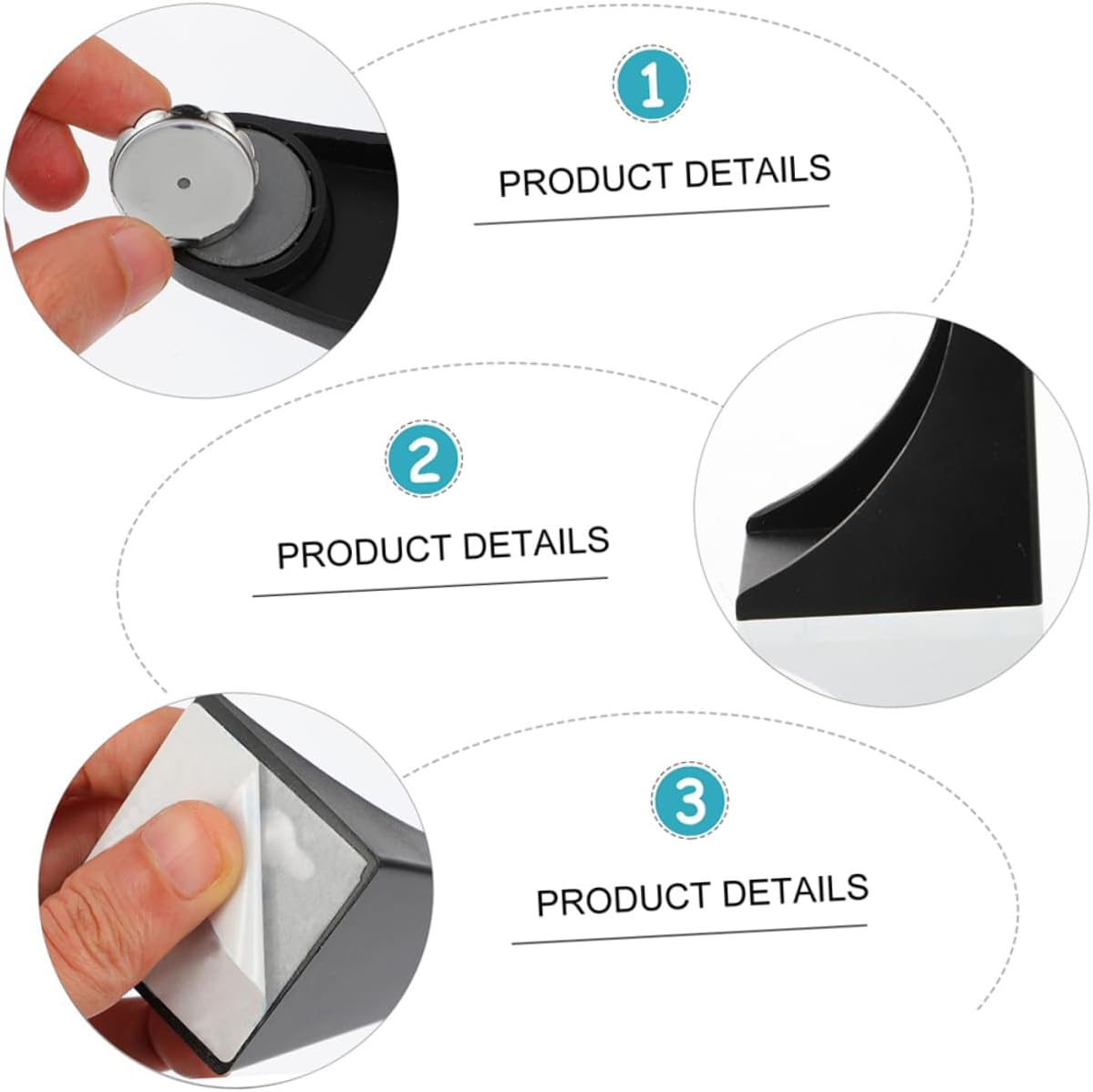 LOLIPPYY 2Pcs Magnetic Soap Racks Easy Install Wall Hanging Soap Holder Rustproof Storage image number 6