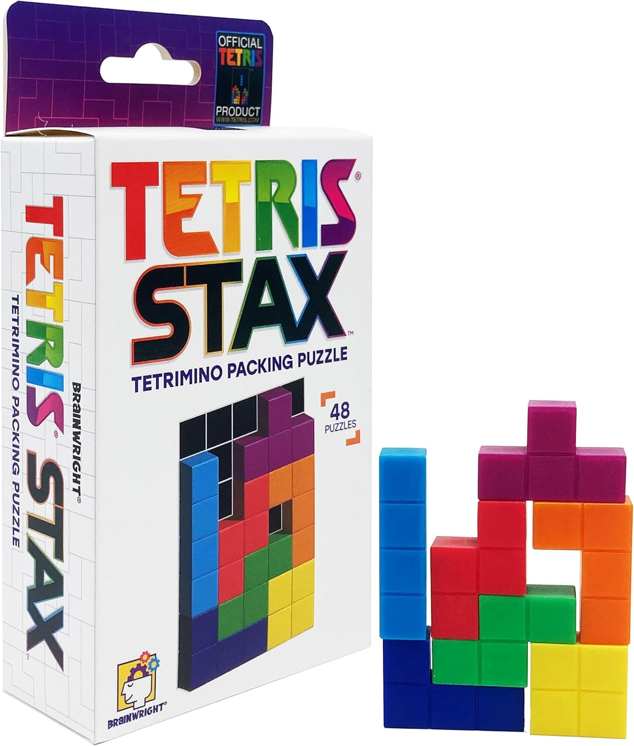 Brainwright Tetris STAX Tetromino Packing Puzzle Game image number 5