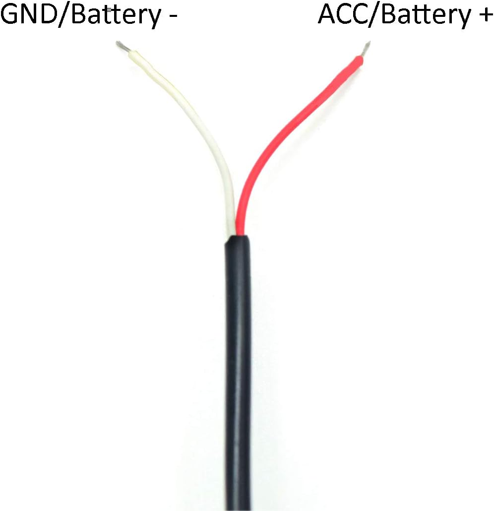 DC 12V to 5V Micro USB Cable Right Angle Plug, Dash Cam Hardwire Kit Micro USB Charger Car Direct Wired Charging Cable for Dash Cameras GPS Navigator Tablet DVR Recorder, Accept DC 12-24V Input image number 5