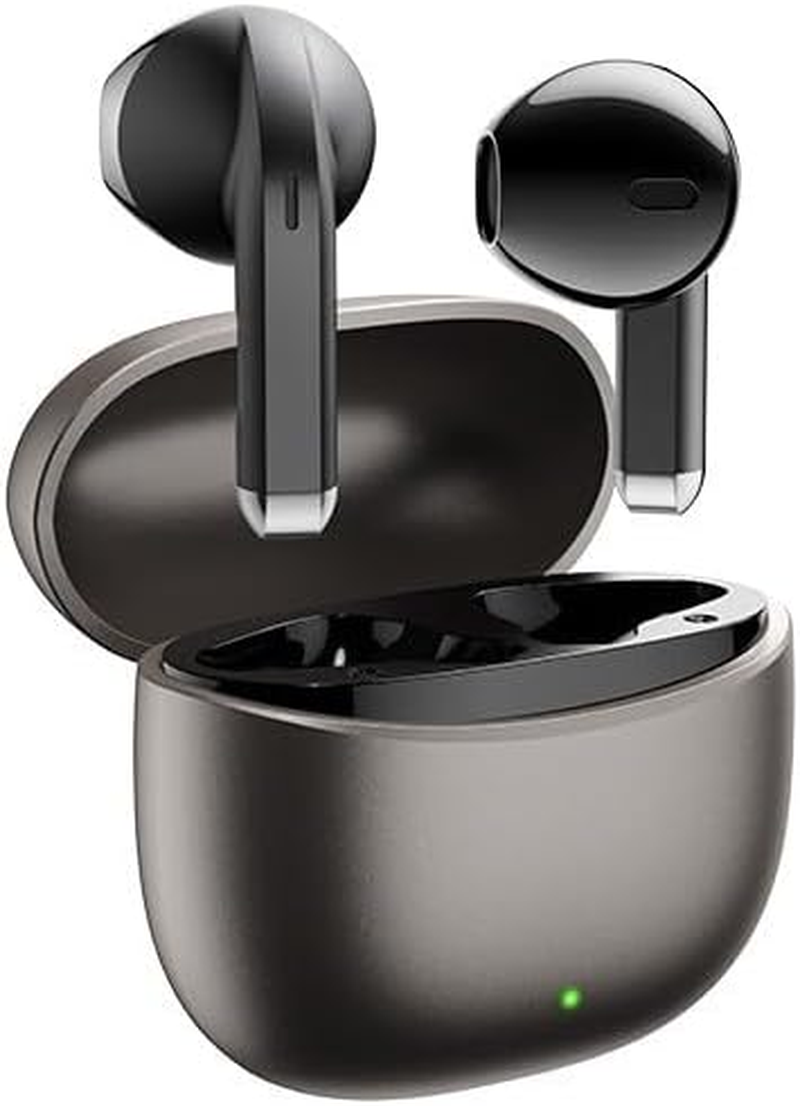 M6 Alloybuds, Zinc Alloy Case, TWS Music Call Earbuds, Bluetooth 5.4, Intelligent Touch Control, USB-C Charging, Half in Ear Comfort, Compact & Tough, Long Playtime, Minimalist (Tarnish) image number 1