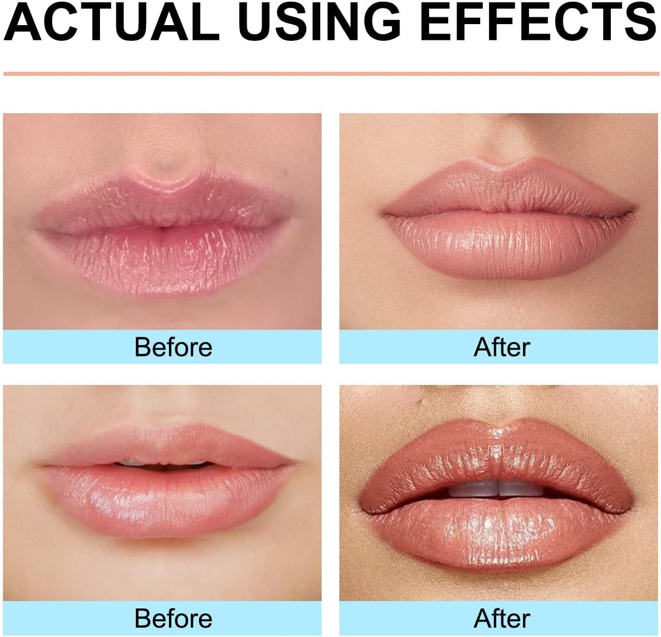 Boulari Lip Stain and Liner, Peel off Long Lasting Waterproof Lip Tint (01#+02#) image number 6