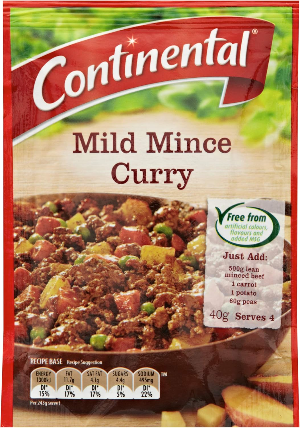 12 X Continental Recipe Base Mild Mince Curry, 40G image number 3