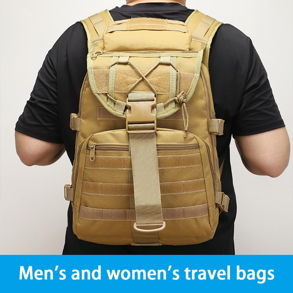 RUTREZOGO Military Tactical Backpack for Men, Large 3-Day Assault Pack Bug Out Bag, Water-Resistant Heavy-Duty Army Survival Hiking Trekking Rucksack with Laptop Compartment image number 1