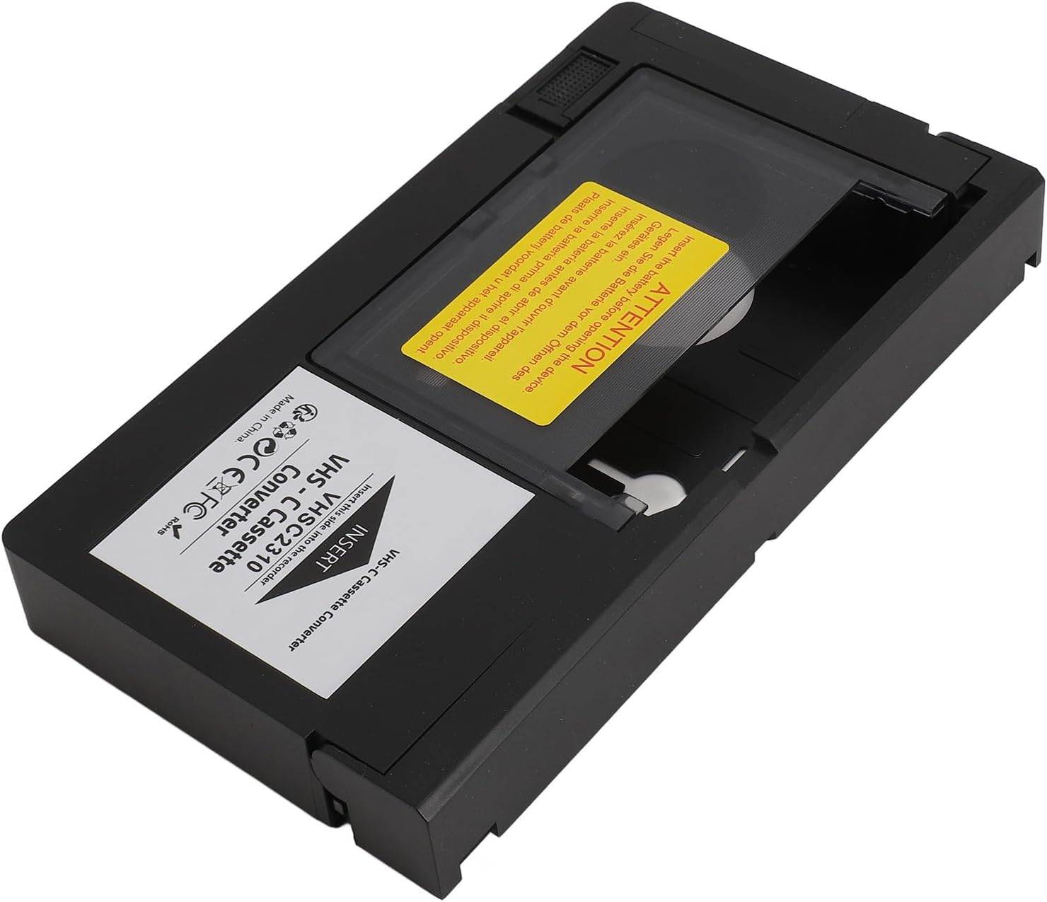 Camcorder Cassette Adapter Playback Video Cassette Adapter for VHS-C Tapes Motorised Operation One Button Control [Easy Operation] ABS Material image number 4