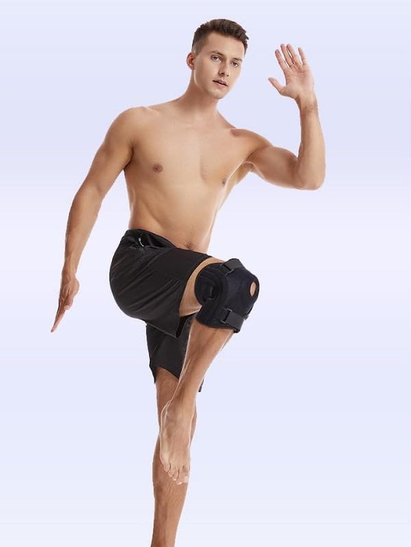 Size Knee Brace Extra Large Open-Patella Stabilizer Support for Arthritis, Acl, Running, Pain Relief, Meniscus Tear, Post-Surgery Recovery, Fit Men and Women (Black, 3XL-4XL) image number 3