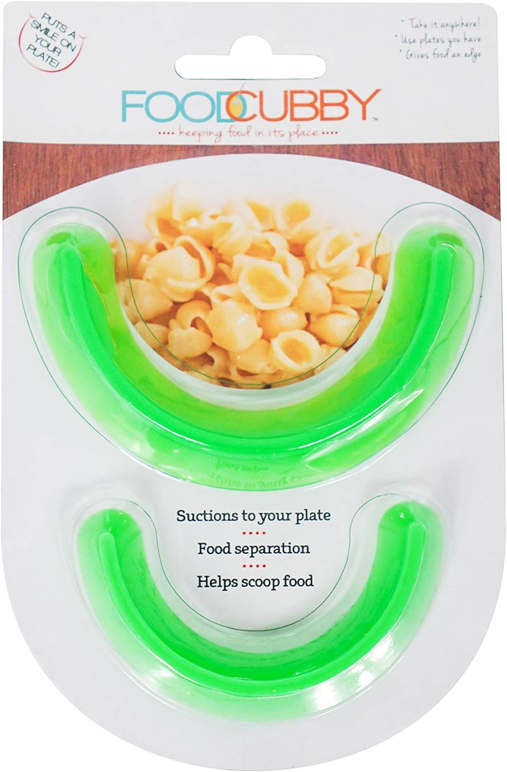 Plate Divider 2 Pack Green - Food Separator - Food Safe Silicone