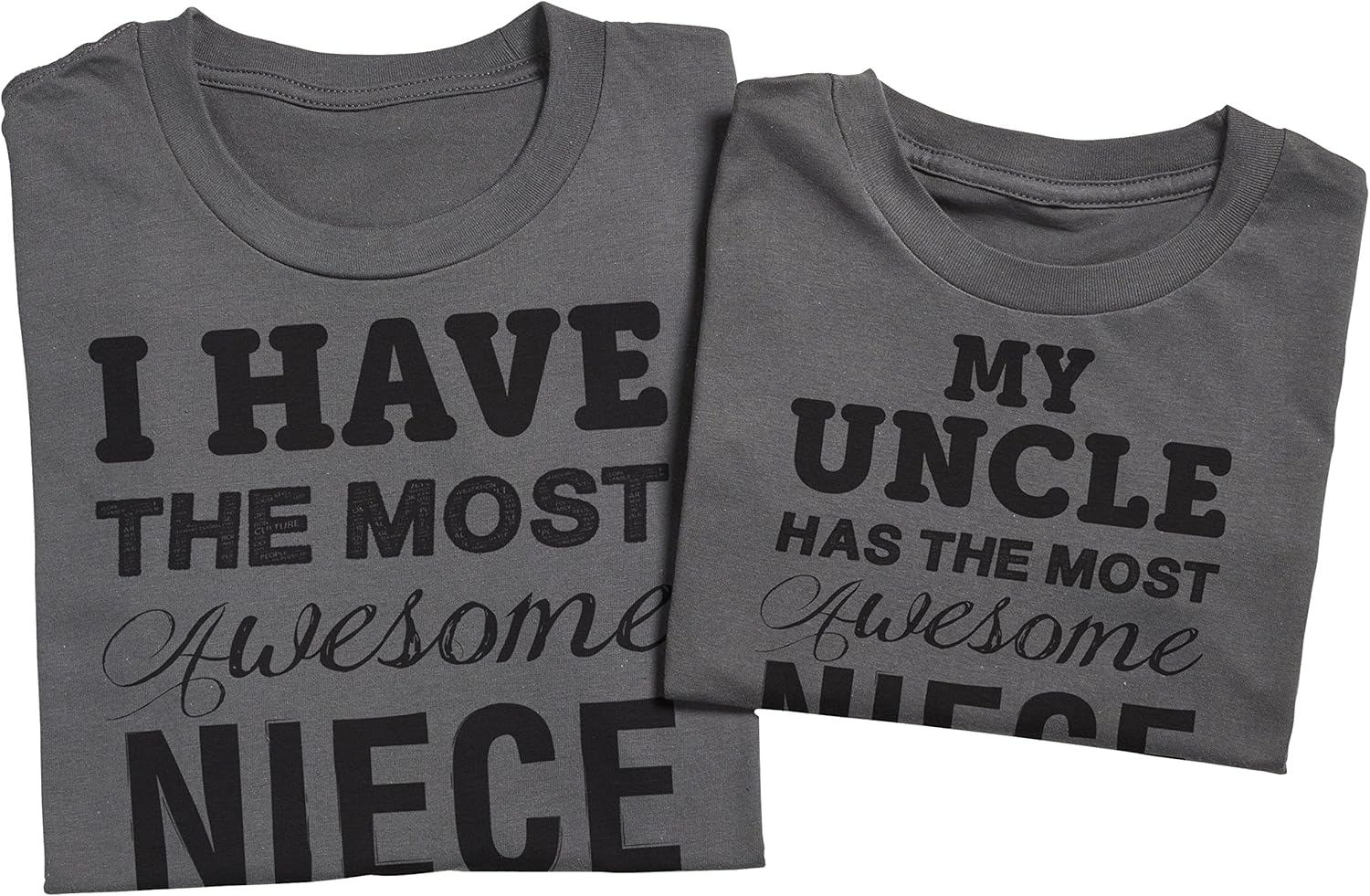 Zarlivia Clothing Awesome Niece - Matching Uncle Niece Gift Set - Mens T Shirt & Kid'S T Shirt - Green - Xx-Large & 11-12 Years image number 4