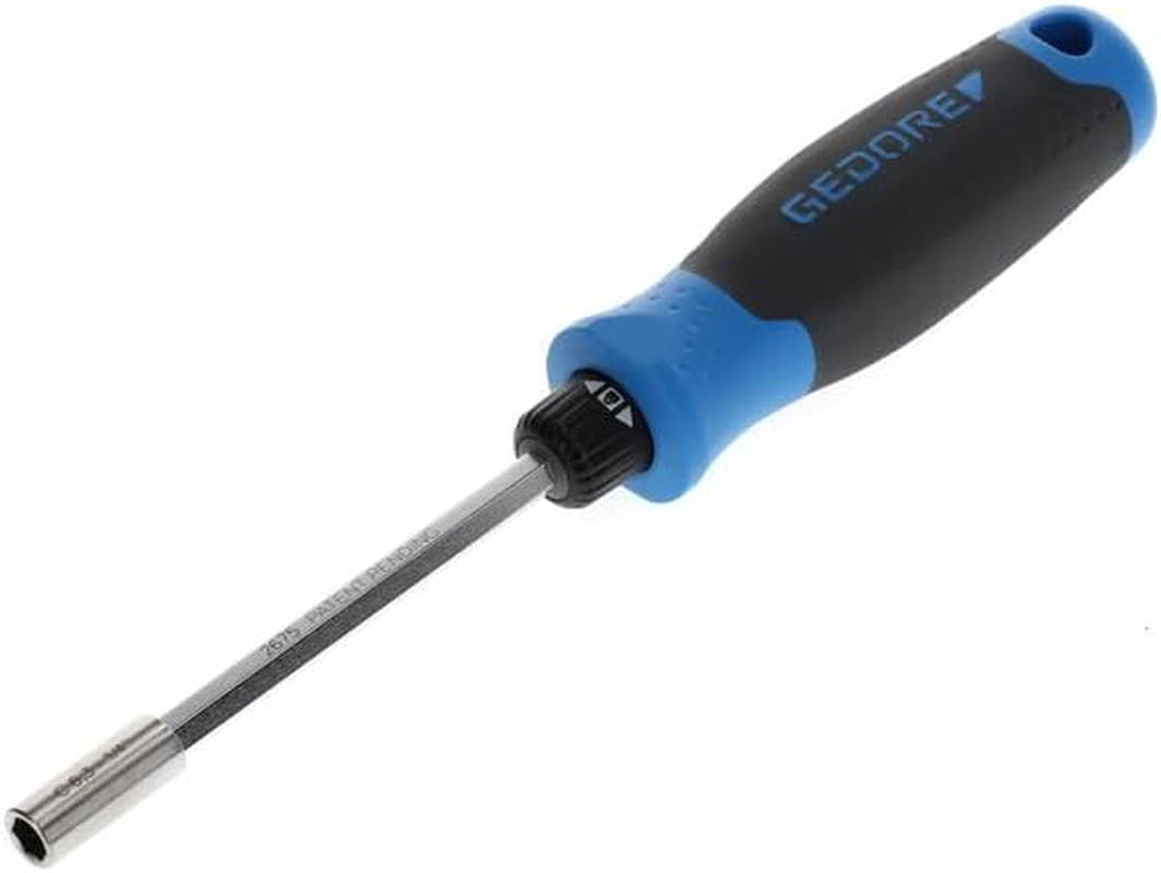 Gedore 1/4-Inch Drive Holder Silent Gear Ratchet Screwdriver, 225 Mm Length image number 3