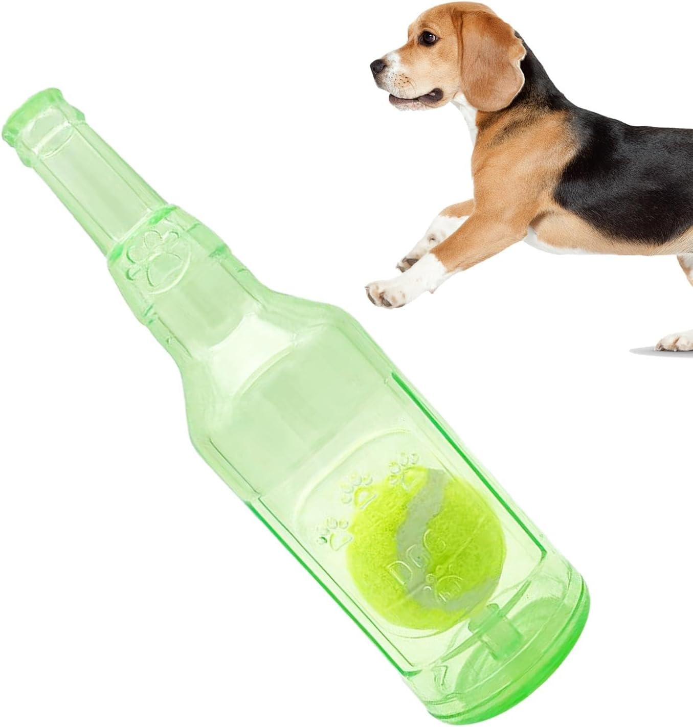 Water Bottle Dog Toy | Funny Dog Squeaky Chew Toy - Interactive Squeaky Toy Puppy Bottle Cruncher, Puppy Teething Chewing Interactive Toy for Birthday Holiday image number 3