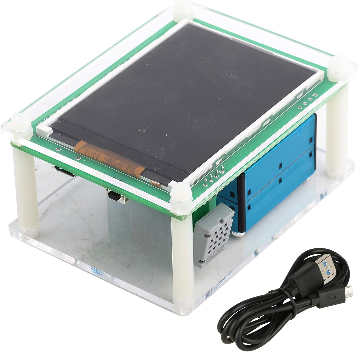 Generic Air Quality Detector, PM2.5 Air Quality Monitor Meter Multifunctional Testing PM1.0, PM10.0, PM2.5, Temperature, Humidity, Particulate Matter for Home, Office, Car, Outdoor, image number 2